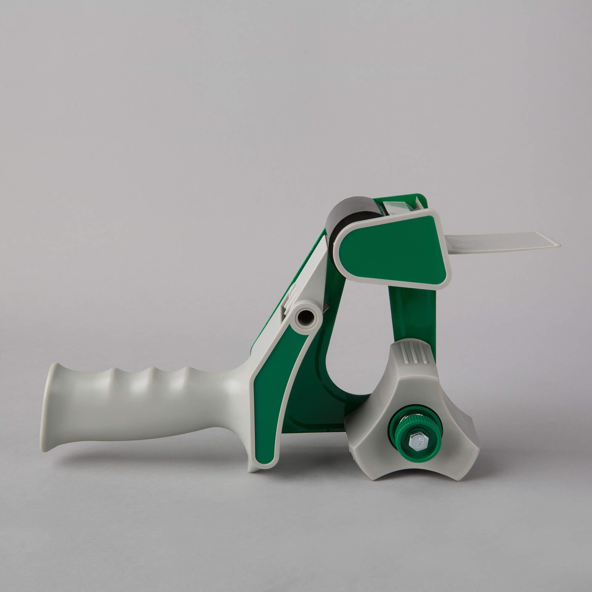 Packaging tape gun dispenser H66CP for 50mm, gray/green, PP