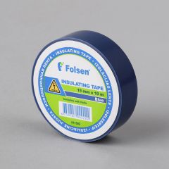 Insulating tape 15mmx10m, 120µm, blue, PVC