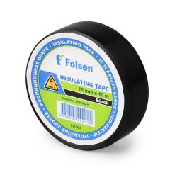 Электроизоляционная лента 15ммx10м, 120µm, черная, PVC