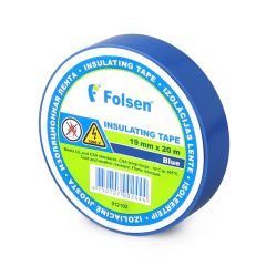 Insulating tape -18°C +105°C, 19mmx20m, 120µm, blue, PVC