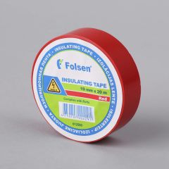 Insulating tape 19mmx20m, 120µm, red, PVC