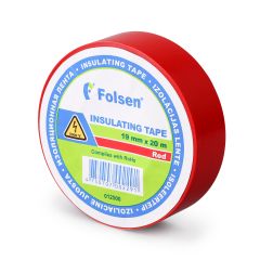 Insulating tape 19mmx20m, 120µm, red, PVC