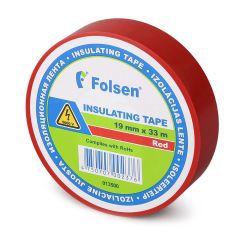 Insulating tape 19mmx33m, 120µm, red, PVC