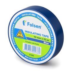 Insulating tape 19mmx33m, 120µm, blue, PVC