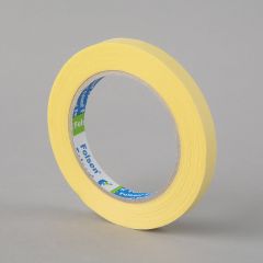 Masking tape 80°C, 12mmx50m, yellow, paper