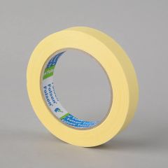 Masking tape 80°C, 19mmx50m, yellow, paper