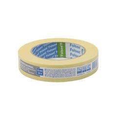 Masking tape 80°C, 25mmx50m, yellow, paper