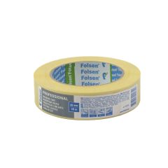 Masking tape 80°C, 30mmx50m, yellow, paper