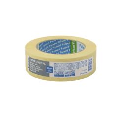 Masking tape 80°C, 38mmx50m, yellow, paper