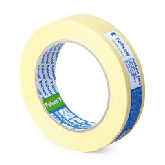 Masking tape 60°C, 19mmx50m, yellow, paper