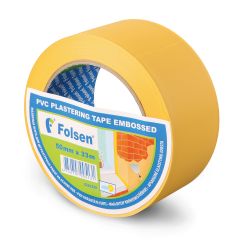 Masking tape 50mm x33m, yellow, PVC