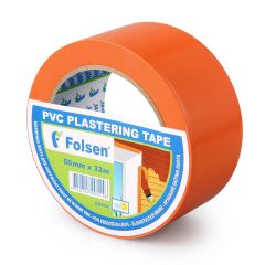 Masking tape 50mm x33m, orange, PVC