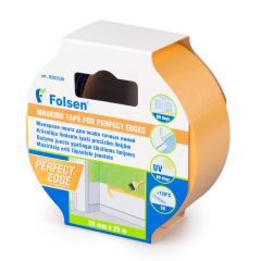 Masking tape Perfect Edge 38mmx25m, yellow, ricepaper