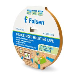 Double-sided PE foam tape 12mmx25m, thicness 1mm