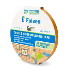 Double-sided PE foam tape 19mmx25m, thicness 1mm