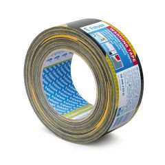 Yellow and black WARNING tape 50mmx33m, box of 24 rolls