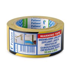 Markeerimis-ja hoiatusteip 50mmx33m, must/kollane