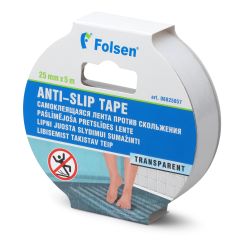 Лента противоскользящая 25ммх5м, прозрачная