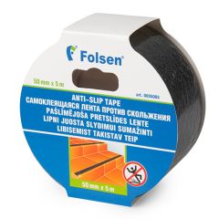 Anti-slip tape 50mmx5m, black, PVC