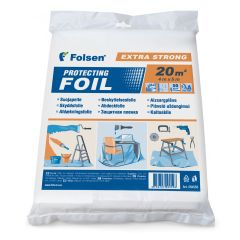 Universal protective film Extra Strong 4x5m, 50µm, white, LDPE