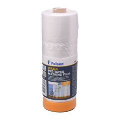 Universal pre-taped masking film 2100mmx17m white