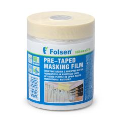 Universal pre-taped masking film 550mmx33m, transp, HDPE