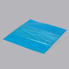 Blue plastic crate bag 600+450x650mm, 16µm, HDPE, 600pcs/box