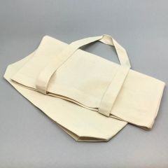 Textile bag 380x420+40mm, long handles, cotton