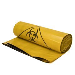Prügikott LD 30L, 550x600mm, 100my, kollane, rullis 10tk