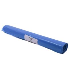 Black garbage bag 60l, 750x800mm, 40µm, blue,10pcs/roll