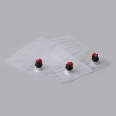 Transparent Bag in Box plastic bag with push tap 3l, LDPE