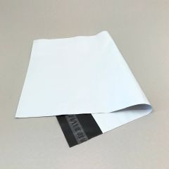 CoEx mailer bag 175x255+50mm, white/black LDPE, 100pcs/pack
