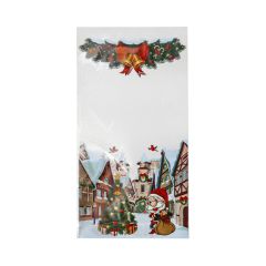 Poly bag Santa Village 200x380+30mm, 30µm, transp, OPP, 100pcs/pack