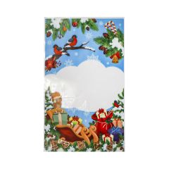 Poly bag Birds 200x330+30mm, 30µm, transp, OPP, 100pcs/pack
