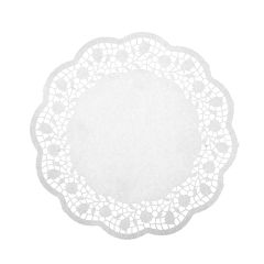 White paper round lace doily ø 280mm, 250pcs/pack