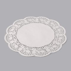 White paper round lace doily ø 300mm, 250pcs/pack