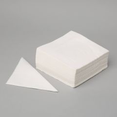 Бумажные салфетки 330x330мм белые, однослойные, 250шт/упак