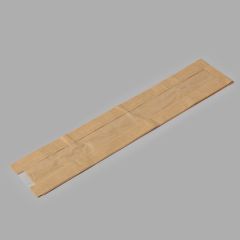 Brown paper bakery bag with PP window 120+50x580mm, 1000pcs/box
