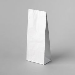 Бумажные пакеты для курицы гриль 0,5кг 100x60x240мм, 3слоем фольги белые, 100шт/упак
