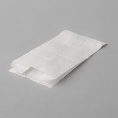 Бумажные пакеты для печенья 120+70x240мм белые, 250шт/упак
