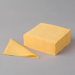 Yellow 1-ply napkin 330x330mm, paper, 400pcs/pack