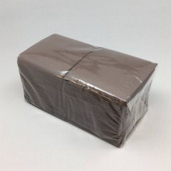 Бумажные коричневые салфетки 240x240мм однослойные, 400шт/упак