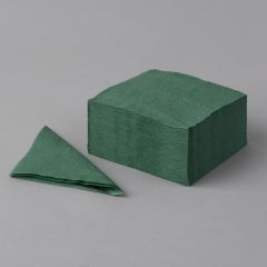 Бумажные салфетки 240x240мм зелёные, однослойные, 400шт/упак.