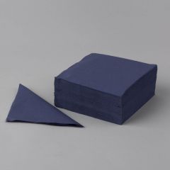 Бумажные салфетки 240x240мм синие, однослойные, 400шт/упак.