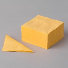 Yellow 1-ply napkin 240x240mm, paper, 400pcs/pack