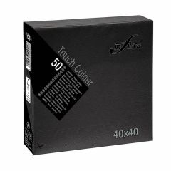 Salvrätikud "Infibra Touch", must, 2-kihiline, 50tk