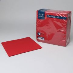 Red paper napkin Airlaid 400x400mm, 50pcs/pack