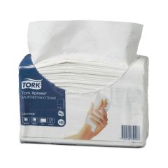 Бумажные салфетки, 2 слоя, Tork H2 Xpress, 234x213мм, белые, 190шт/упак.
