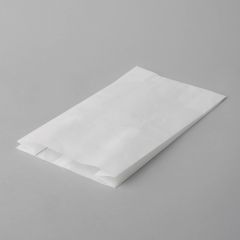 White paper 2-layer lamin. grill bag, 2kg, 190+90x360mm, 100pcs/pack