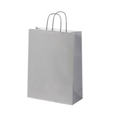 Paberkott keerutatud sangadega 270x120x370mm, hõbe-hall